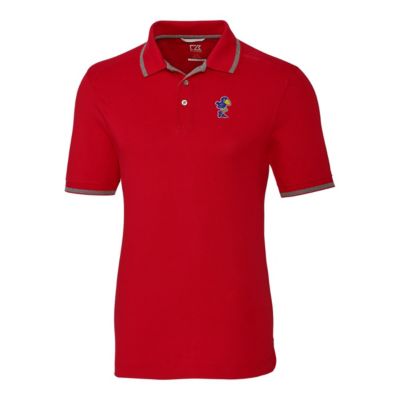 NCAA Kansas Jayhawks Vault Advantage Tipped Logo Polo