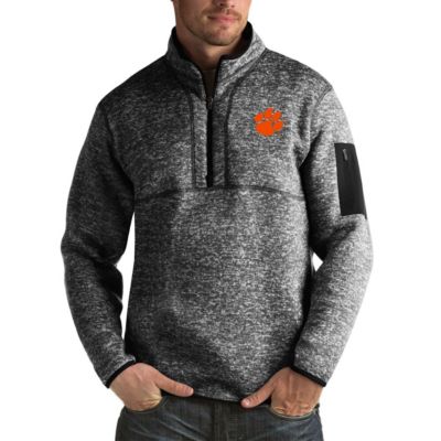 NCAA Clemson Tigers Fortune Big & Tall Quarter-Zip Pullover Jacket