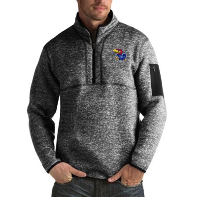 NCAA Kansas Jayhawks Fortune Big & Tall Quarter-Zip Pullover Jacket