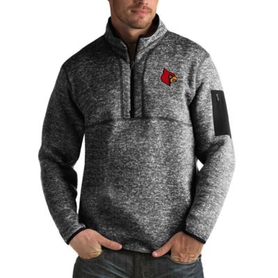 NCAA Louisville Cardinals Fortune Big & Tall Quarter-Zip Pullover Jacket