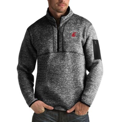 NCAA Washington State Cougars Fortune Big & Tall Quarter-Zip Pullover Jacket