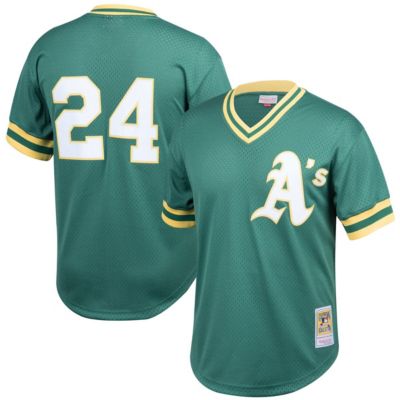 MLB Rickey Henderson Oakland Athletics Cooperstown Collection Big & Tall Mesh Batting Practice Jersey