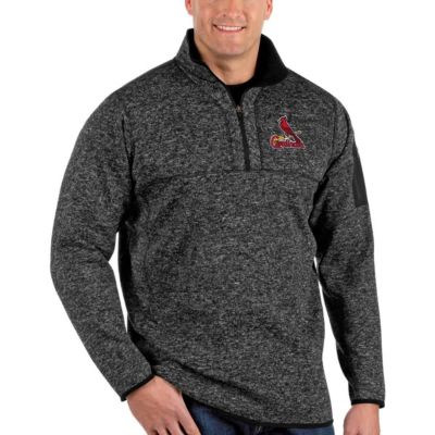 MLB St. Louis Cardinals Fortune Big & Tall Quarter-Zip Pullover Jacket