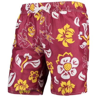 NCAA Arizona State Sun Devils Floral Volley Swim Trunks