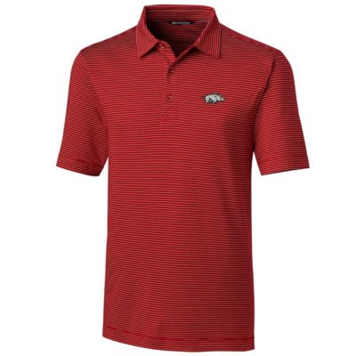 NCAA Arkansas Razorbacks Big & Tall Forge Pencil Stripe Polo