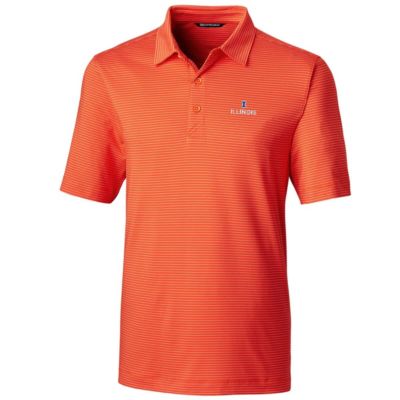 NCAA Illinois Fighting Illini Big & Tall Forge Pencil Stripe Polo