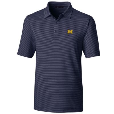 NCAA Michigan Wolverines Big & Tall Forge Pencil Stripe Polo