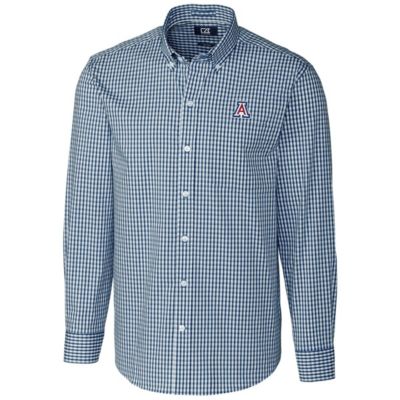 NCAA Arizona Wildcats Big & Tall Stretch Gingham Long Sleeve Button Down Shirt