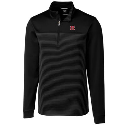 Rutgers Scarlet Knights NCAA Big & Tall Traverse Stripe Half-Zip Pullover Jacket