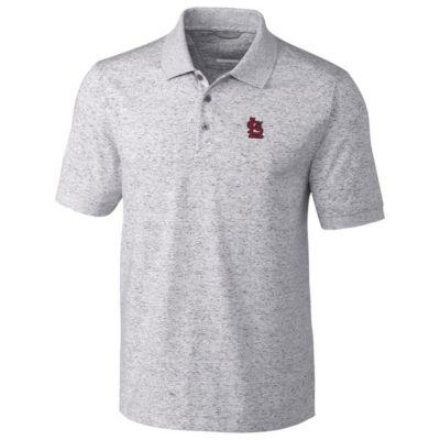 MLB St. Louis Cardinals Advantage Polo Space Dye - Gray