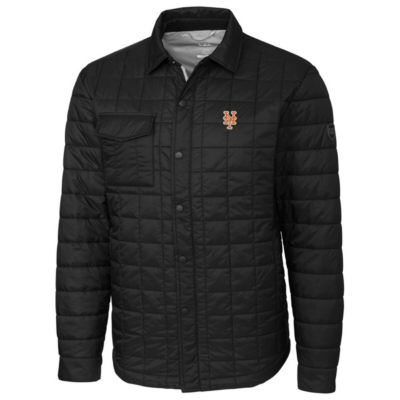 MLB New York Mets Rainier Shirt Full-Zip Jacket - Black