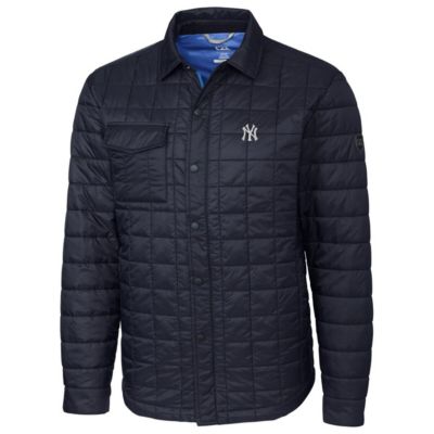 MLB New York Yankees Rainier Shirt Full-Zip Jacket - Navy