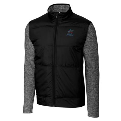 MLB Miami Marlins Stealth Full-Zip Jacket - Black