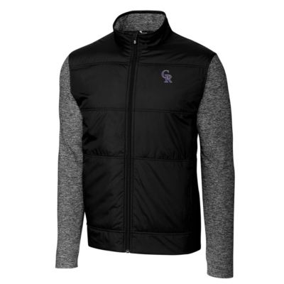 MLB Colorado Rockies Stealth Full-Zip Jacket - Black