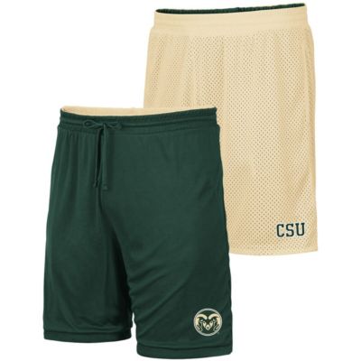 NCAA Gold/Green Colorado State Rams Wiggum Reversible Shorts