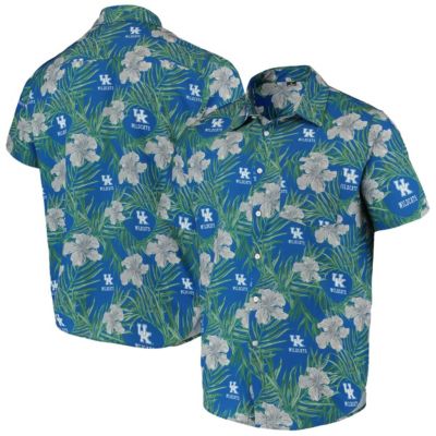 NCAA Kentucky Wildcats Floral Button-Up Shirt
