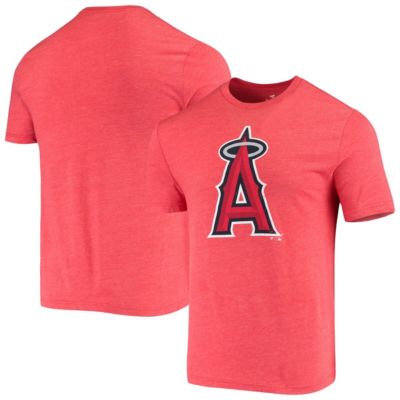 MLB Fanatics Los Angeles Angels Weathered Official Logo Tri-Blend T-Shirt