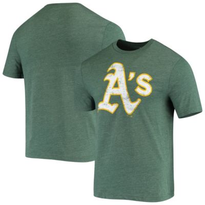 MLB Fanatics Oakland Athletics Weathered Official Logo Tri-Blend T-Shirt