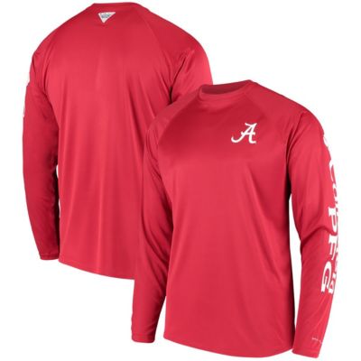 Alabama Crimson Tide NCAA Alabama Tide Terminal Tackle Omni-Shade Raglan Long Sleeve T-Shirt