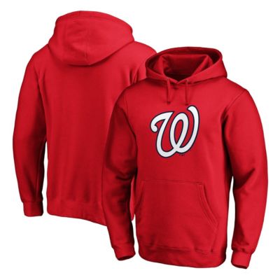 MLB Fanatics Washington Nationals Official Logo Fitted Pullover Hoodie