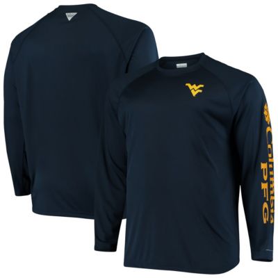 NCAA West Virginia Mountaineers Big & Tall Terminal Tackle Long Sleeve Omni-Shade T-Shirt
