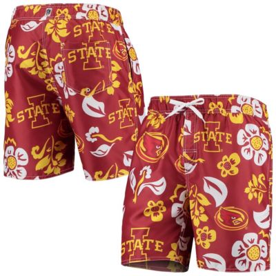 NCAA Iowa State Cyclones Floral Volley Swim Trunks
