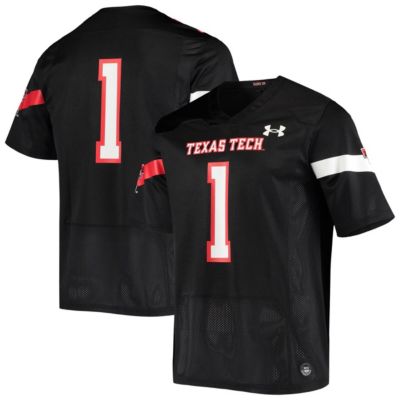 Texas Tech Red Raiders NCAA Under Armour #1 Logo Replica Football Jersey
