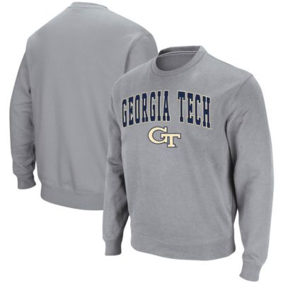 Georgia Tech Yellow Jackets NCAA ed Arch & Logo Tackle Twill Pullover Sweatshirt