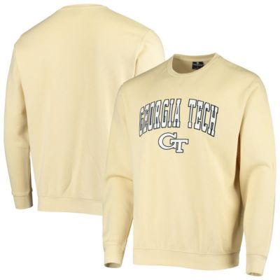 Georgia Tech Yellow Jackets NCAA Georgia Tech Jackets Arch & Logo Tackle Twill Pullover Sweatshirt