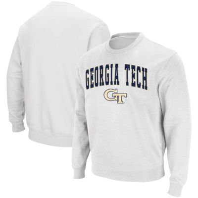 Georgia Tech Yellow Jackets NCAA Arch & Logo Tackle Twill Pullover Sweatshirt