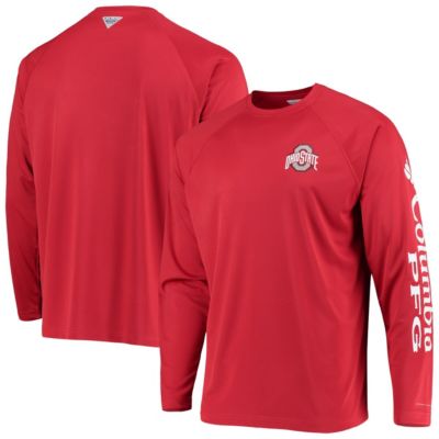 NCAA Ohio State Buckeyes Terminal Tackle Omni-Shade Raglan Long Sleeve T-Shirt
