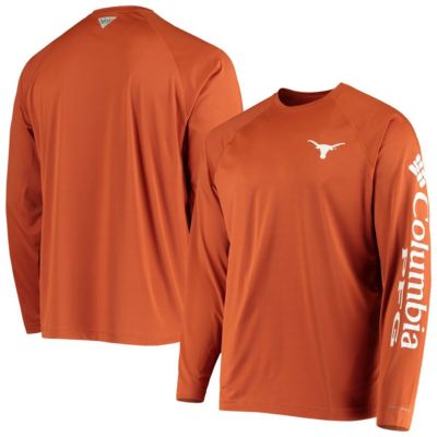 NCAA Texas Longhorns Terminal Tackle Omni-Shade Raglan Long Sleeve T-Shirt