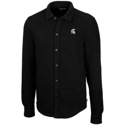 NCAA Michigan State Spartans Coastal Button-Up Shirt Jacket