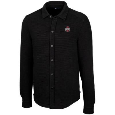 NCAA Ohio State Buckeyes Coastal Button-Up Shirt Jacket
