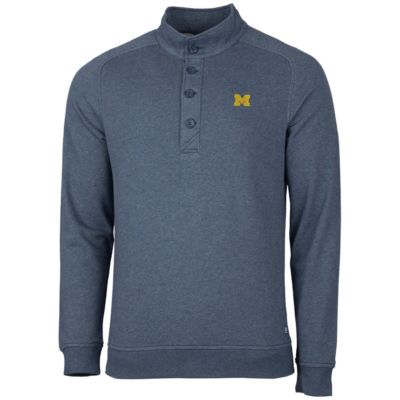 NCAA Michigan Wolverines Saturday Mock Pullover Sweatshirt