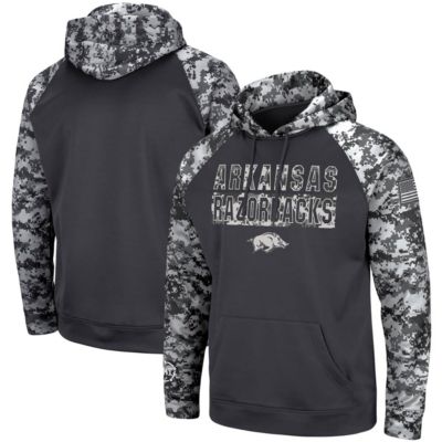 NCAA Arkansas Razorbacks OHT Military Appreciation Digital Pullover Hoodie