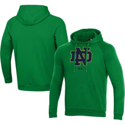 NCAA Under Armour Notre Dame Fighting Irish Primary School Logo All Day Raglan Pullover Hoodie