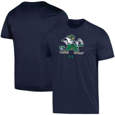 NCAA Under Armour Notre Dame Fighting Irish School Mascot Logo Performance Cotton T-Shirt