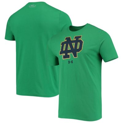 NCAA Under Armour Kelly Notre Dame Fighting Irish School Logo Performance Cotton T-Shirt