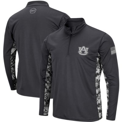 NCAA Auburn Tigers OHT Military Appreciation Digital Lightweight Quarter-Zip Pullover