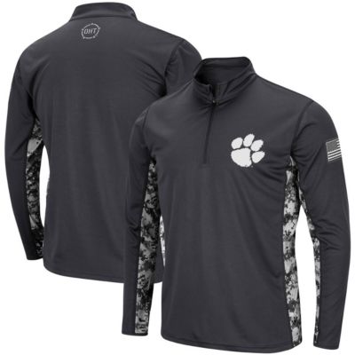 NCAA Clemson Tigers OHT Military Appreciation Digital Lightweight Quarter-Zip Pullover