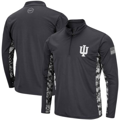 NCAA Indiana Hoosiers OHT Military Appreciation Digital Lightweight Quarter-Zip Pullover