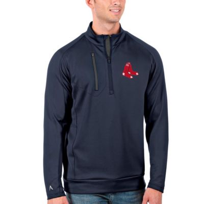 Boston Red Sox MLB Big & Tall Generation Quarter-Zip Pullover Jacket