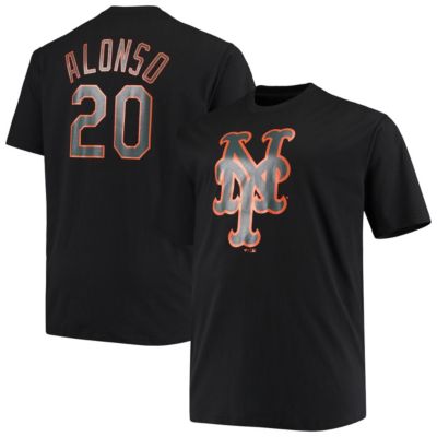MLB Fanatics Pete Alonso New York Mets Big & Tall Wordmark Name Number T-Shirt