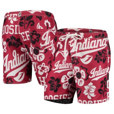 NCAA Indiana Hoosiers Floral Volley Logo Swim Trunks