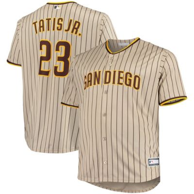 MLB Fernando Tatis Jr. Sand San Diego Padres Big & Tall Replica Player Jersey