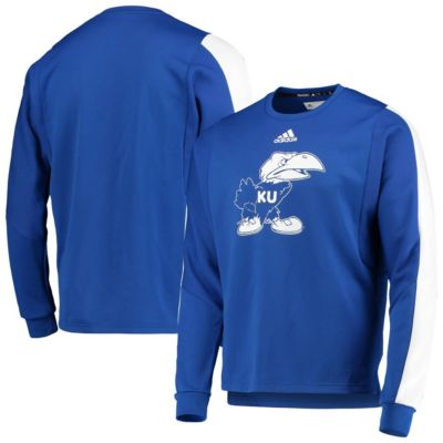 NCAA Kansas Jayhawks Sideline Reverse Retro AEROREADY Pullover Sweatshirt