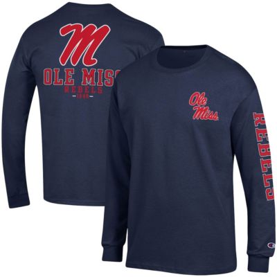 NCAA Ole Miss Rebels Team Stack Long Sleeve T-Shirt