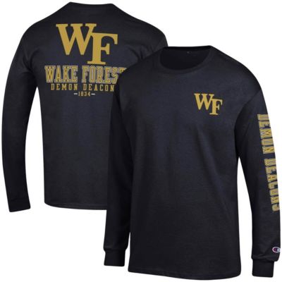 NCAA Wake Forest Demon Deacons Team Stack Long Sleeve T-Shirt