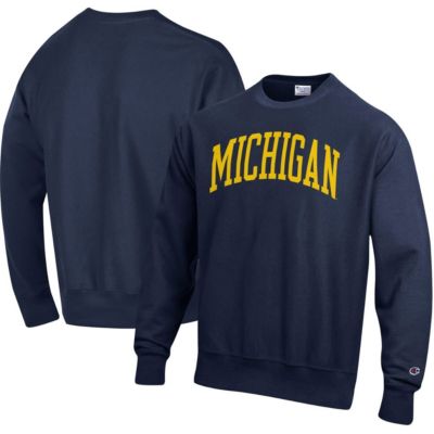 NCAA Michigan Wolverines Arch Reverse Weave Pullover Sweatshirt